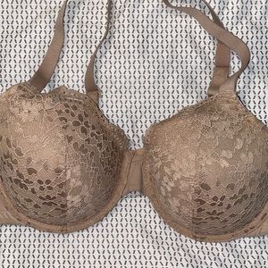 Warner’s tan lace bra 36 C